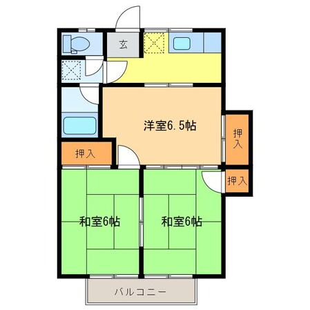 コーポヒロの物件間取画像